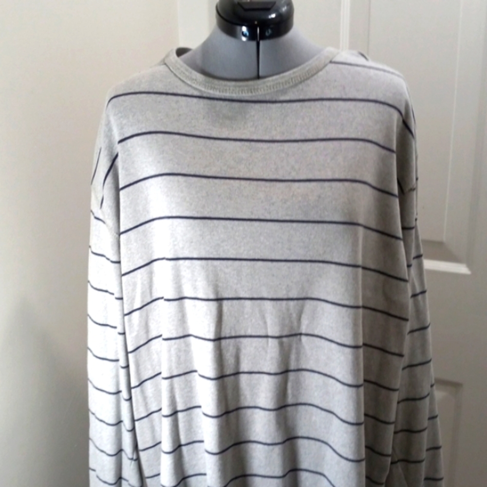 Basic Edition Longsleeved Striped Pull-Over 2 X - image 1